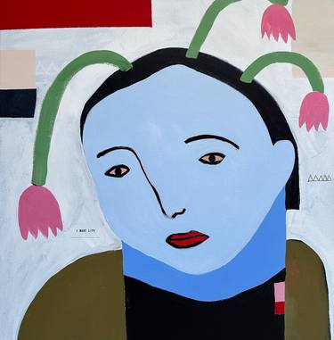 Original Figurative Floral Paintings by Nikki Gerak