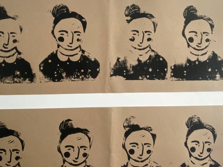 Original Figurative People Printmaking by Nikki Gerak