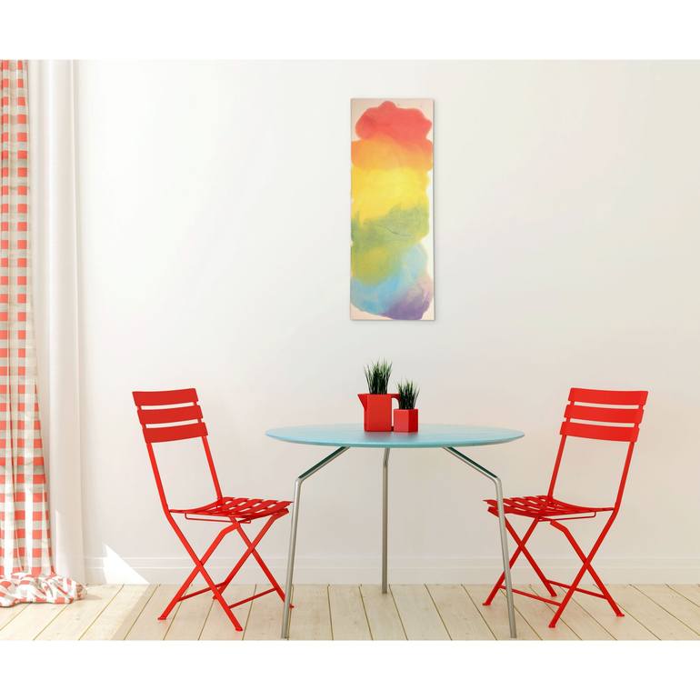 Original Abstract Expressionism Abstract Painting by Mo Kwok