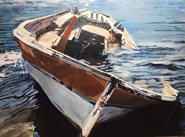 Original Conceptual Boat Paintings by Anthony Clementi