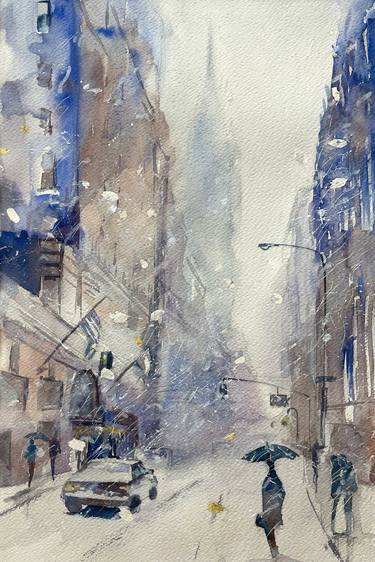 Original Cities Paintings by Lida Khomyakova