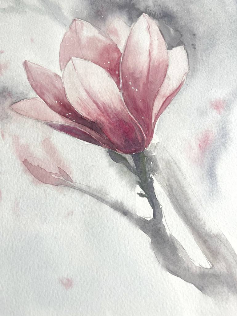 Original Floral Painting by Lida Khomyakova