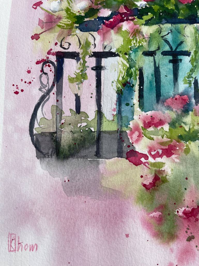 Original Figurative Architecture Painting by Liliya Khomyakova
