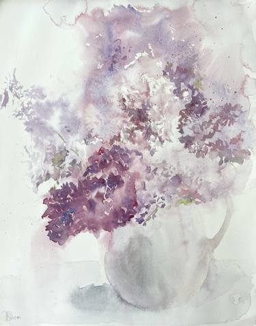 Original Fine Art Floral Paintings by Lida Khomyakova