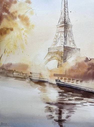 Original Fine Art Cities Paintings by Liliya Khomyakova