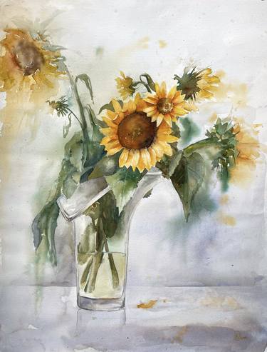 Original Impressionism Floral Paintings by Lida Khomyakova