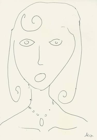 Original Minimalism Women Drawings by Mykael Gray
