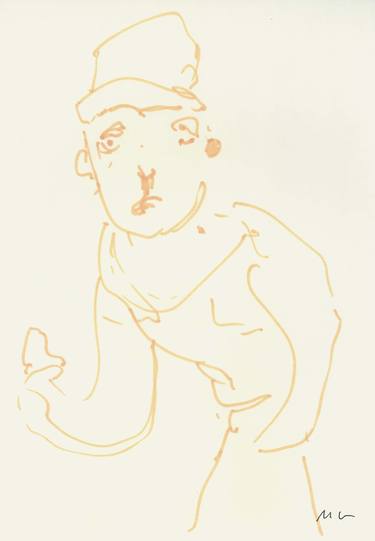 Original Minimalism Men Drawings by Mykael Gray