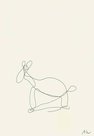 Original Minimalism Animal Drawings by Mykael Gray