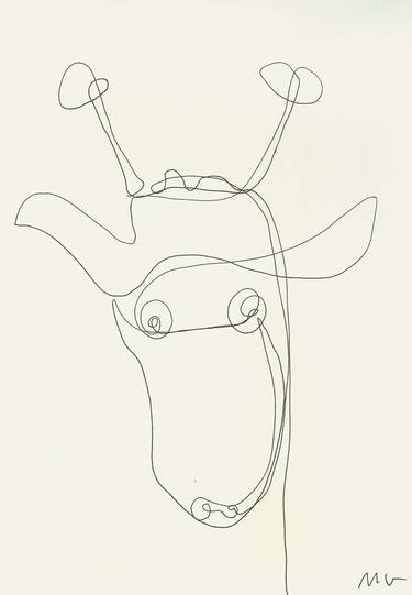 Original Minimalism Animal Drawings by Mykael Gray