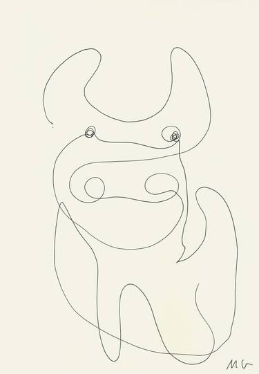 Original Minimalism Animal Drawings by Mykael Gray