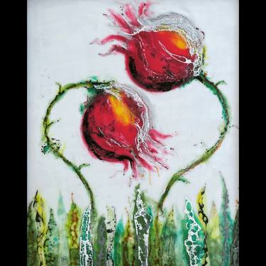 Original Floral Mixed Media by Andrea Moser