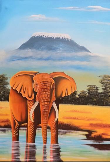 Print of Animal Paintings by Florence Cherotich