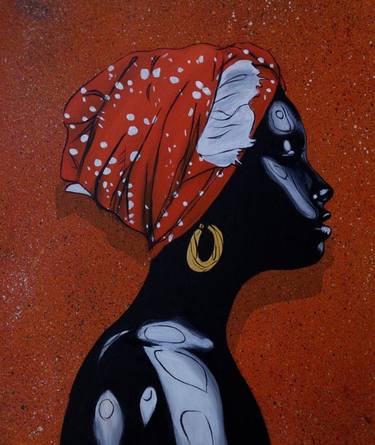 Print of Abstract Expressionism Women Paintings by Florence Cherotich