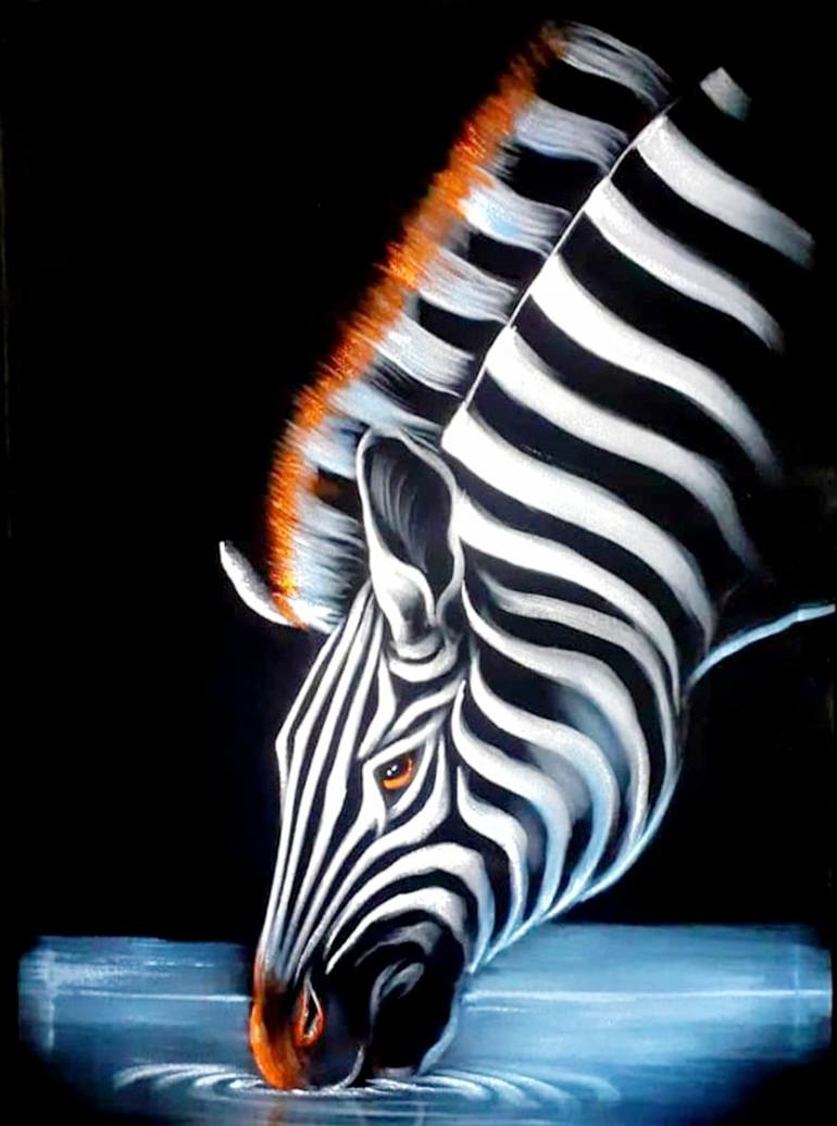 Print of Abstract Expressionism Animal Paintings by Florence Cherotich
