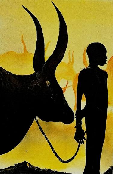 Original Abstract Expressionism Animal Paintings by Florence Cherotich