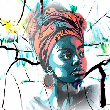 Original Art Deco Women Paintings by Florence Cherotich