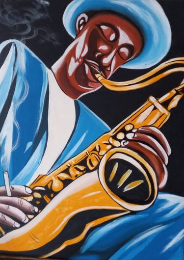 Original Abstract Expressionism Music Paintings by Florence Cherotich