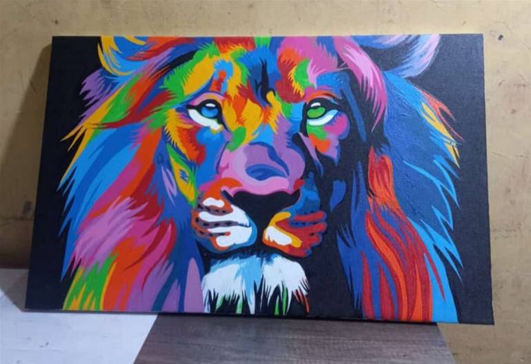 Print of Abstract Animal Paintings by Florence Cherotich