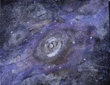 Original Fine Art Outer Space Paintings by Lesleyann Hawthorn