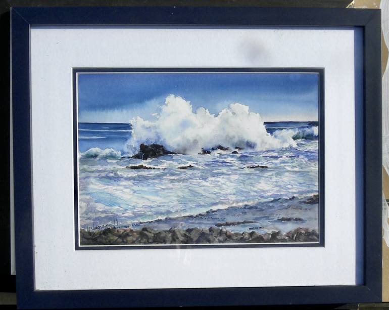 Original Seascape Painting by Lesleyann Hawthorn