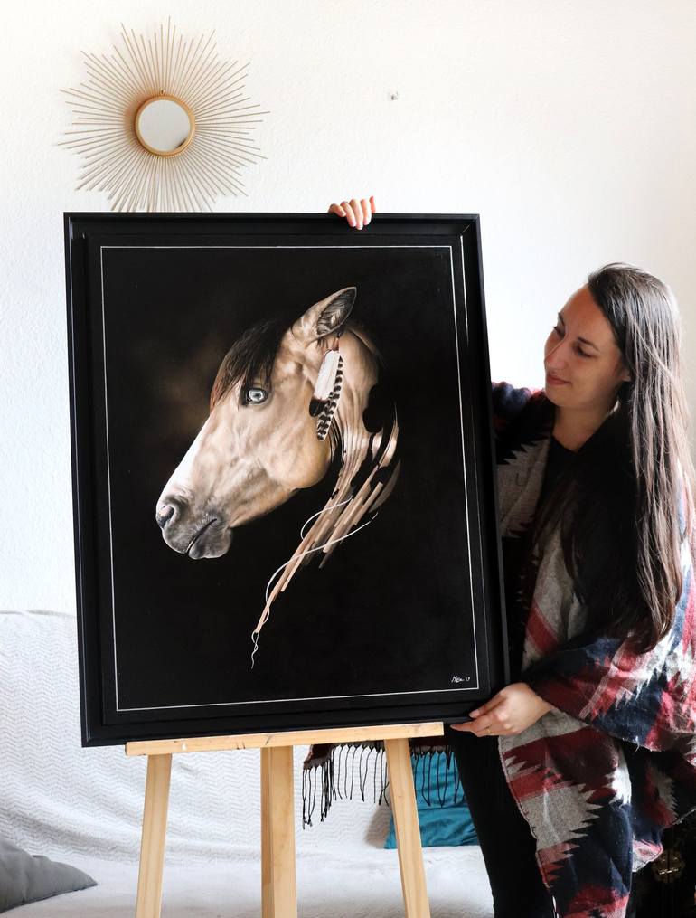 Original Photorealism Animal Painting by Milie Lairie