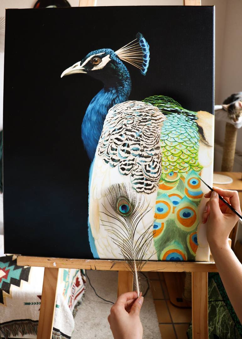 Original Photorealism Animal Painting by Milie Lairie