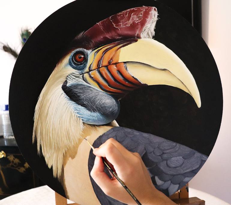 Original Photorealism Animal Painting by Milie Lairie