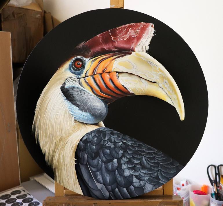 Original Photorealism Animal Painting by Milie Lairie