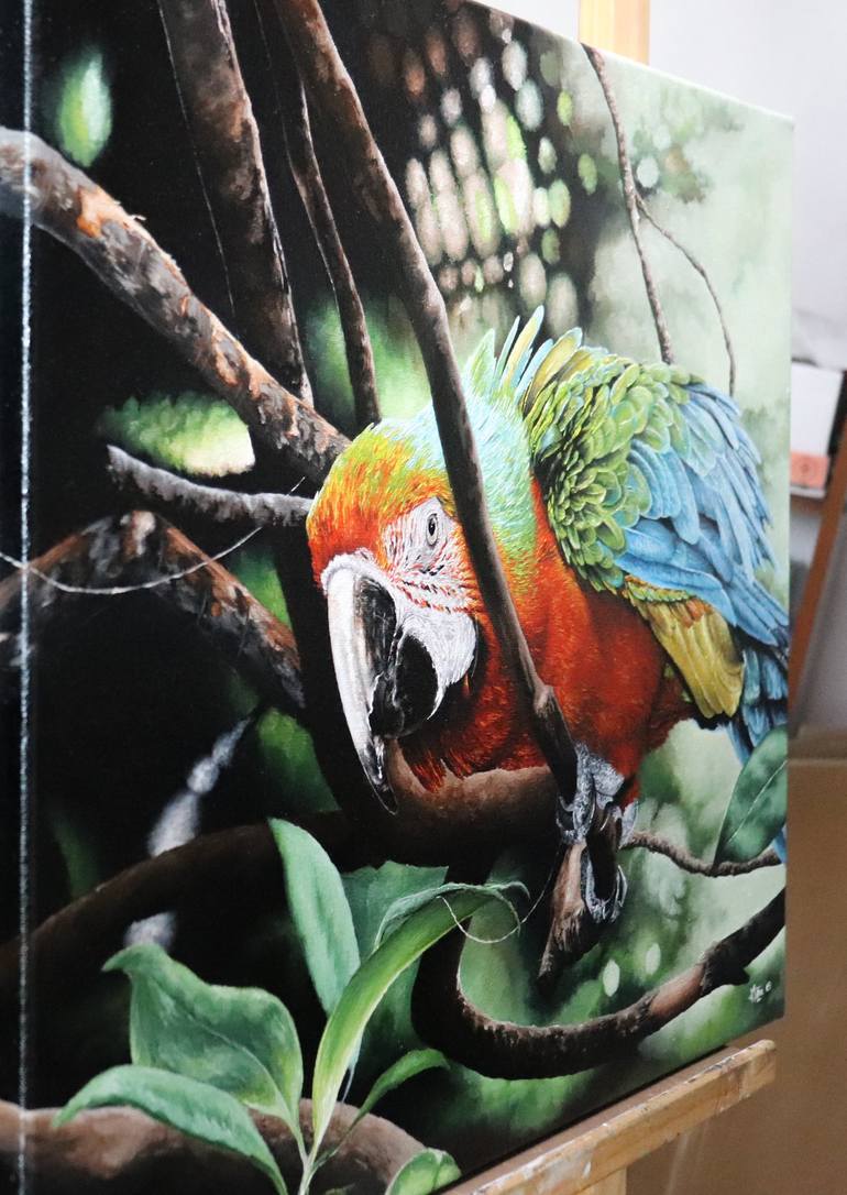 Original Photorealism Animal Painting by Milie Lairie