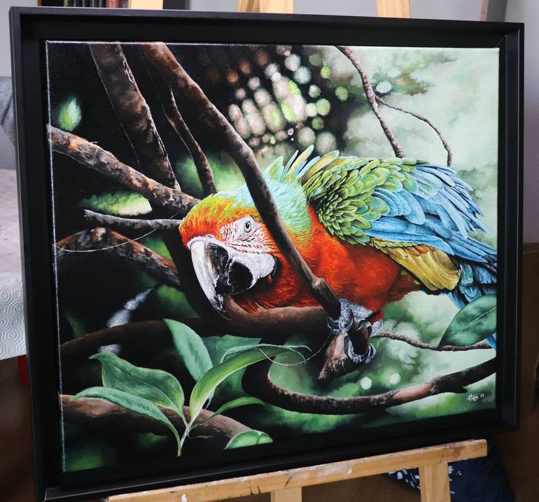 Original Photorealism Animal Painting by Milie Lairie