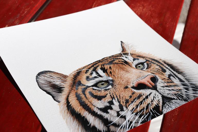 Original Photorealism Animal Painting by Milie Lairie