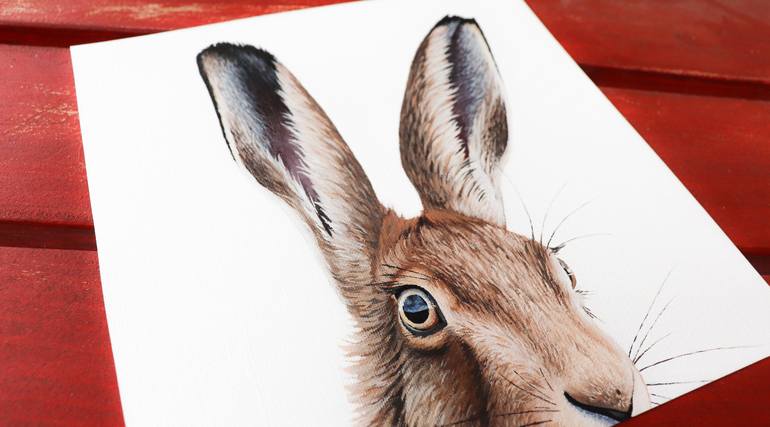 Original Photorealism Animal Painting by Milie Lairie