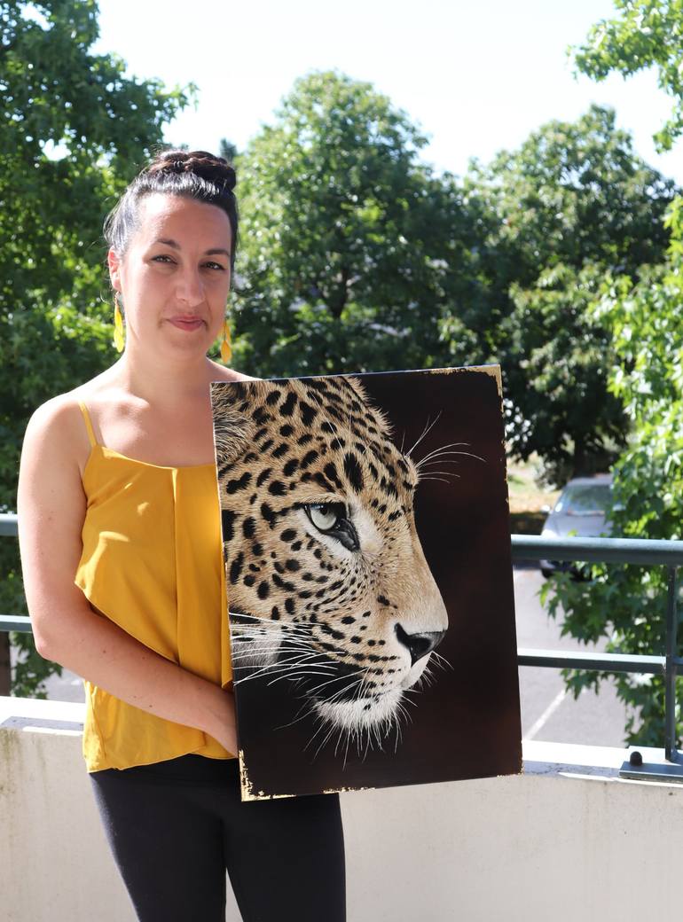 Original Photorealism Animal Painting by Milie Lairie