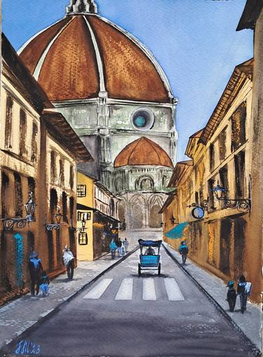 Original Architecture Paintings by Yuliia Sharapova