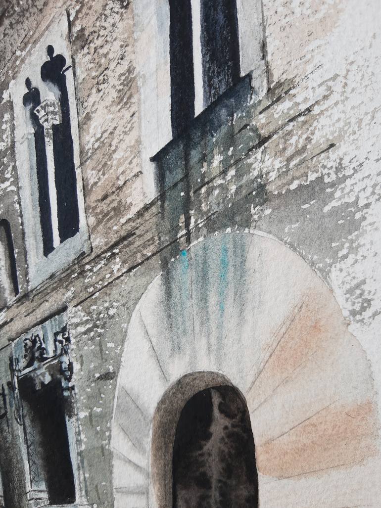 Original Expressionism Architecture Painting by Yuliia Sharapova