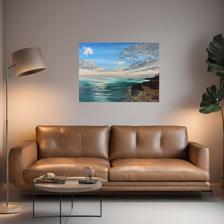 Original Contemporary Seascape Painting by Yuliia Sharapova