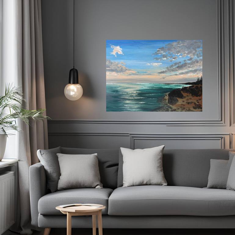 Original Contemporary Seascape Painting by Yuliia Sharapova