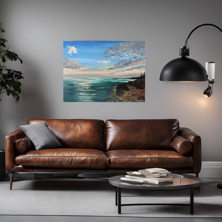 Original Contemporary Seascape Painting by Yuliia Sharapova