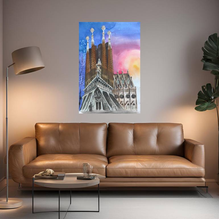 Original Contemporary Architecture Painting by Yuliia Sharapova