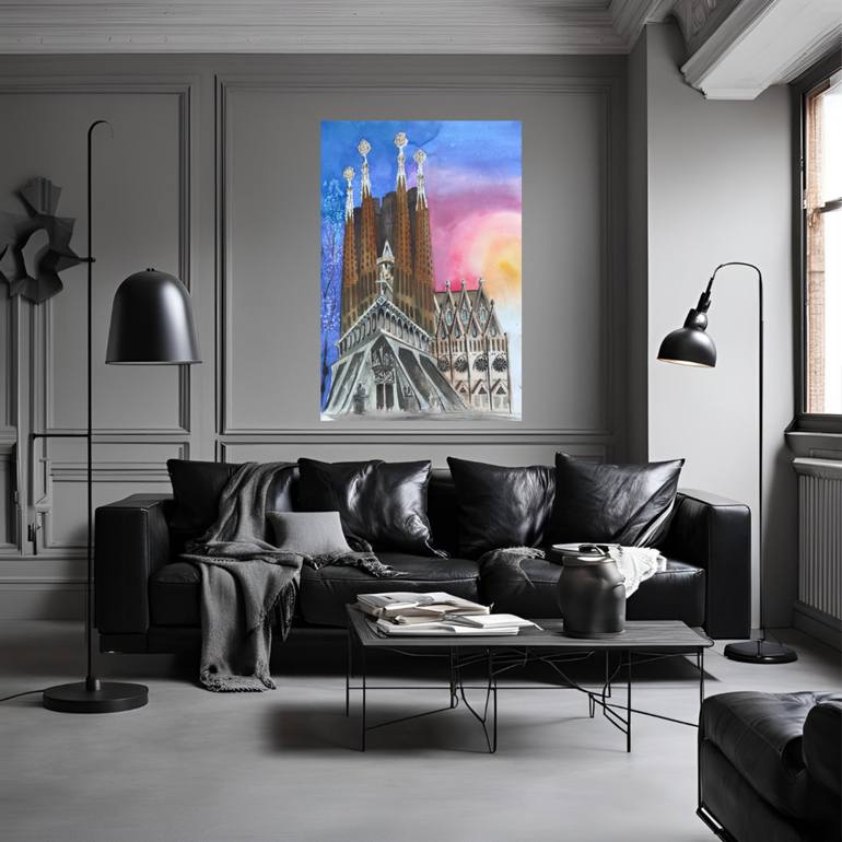 Original Contemporary Architecture Painting by Yuliia Sharapova