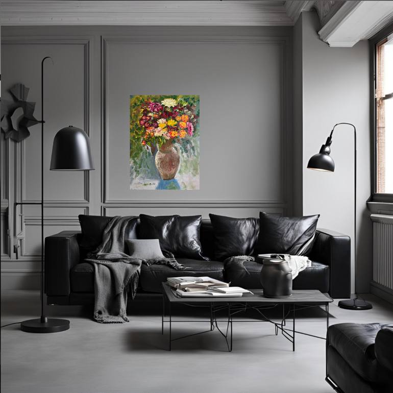 Original Expressionism Botanic Painting by Yuliia Sharapova