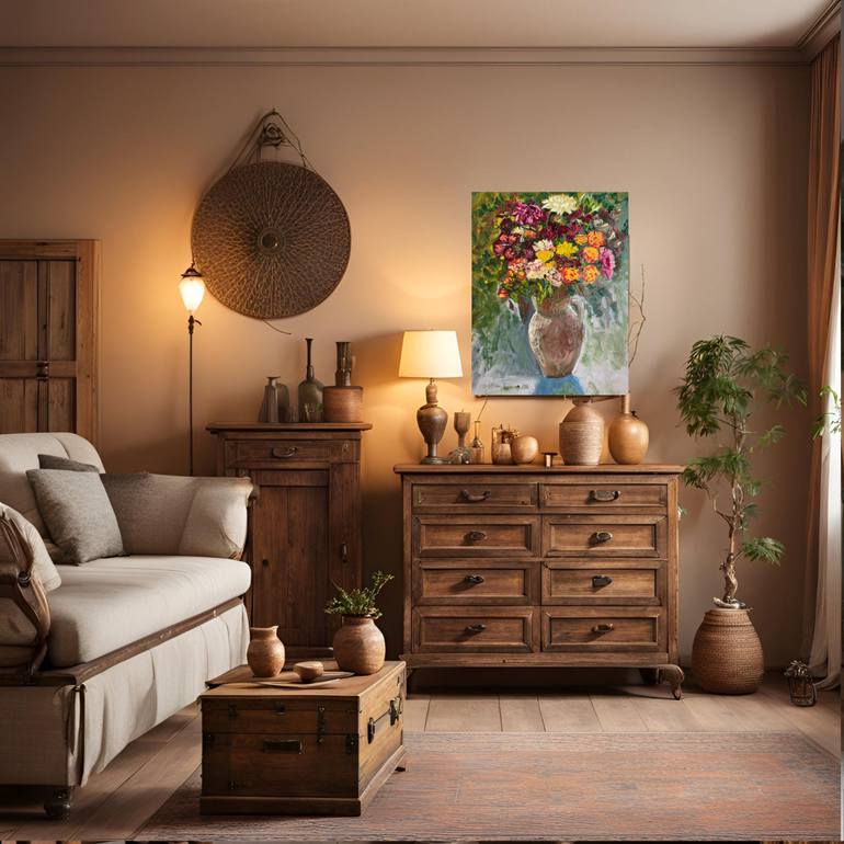 Original Expressionism Botanic Painting by Yuliia Sharapova