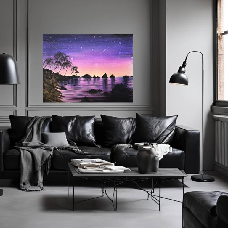 Original Expressionism Seascape Painting by Yuliia Sharapova
