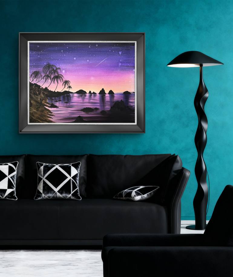 Original Expressionism Seascape Painting by Yuliia Sharapova