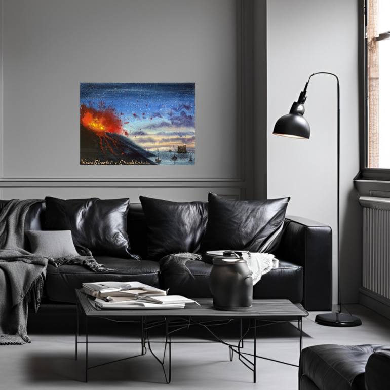 Original Abstract Expressionism Landscape Painting by Yuliia Sharapova