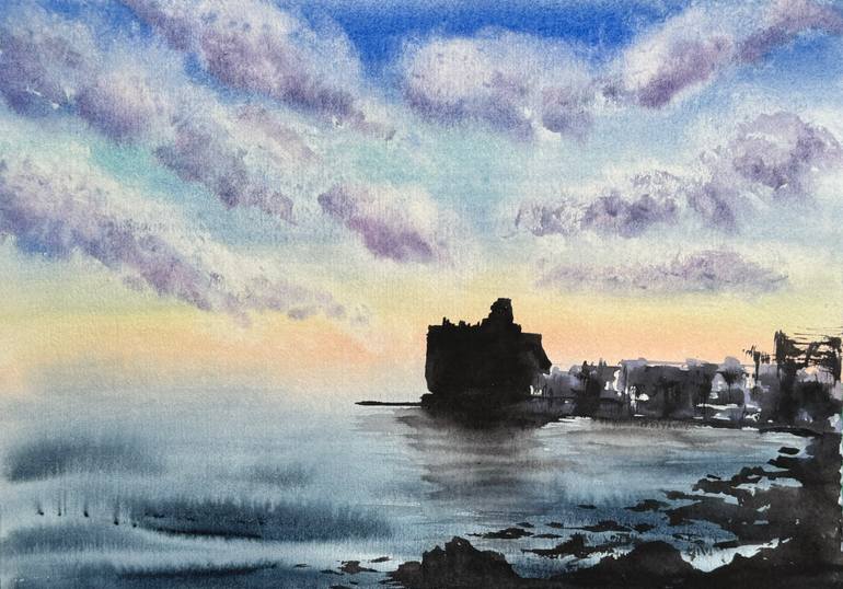 Original Abstract Expressionism Seascape Painting by Yuliia Sharapova