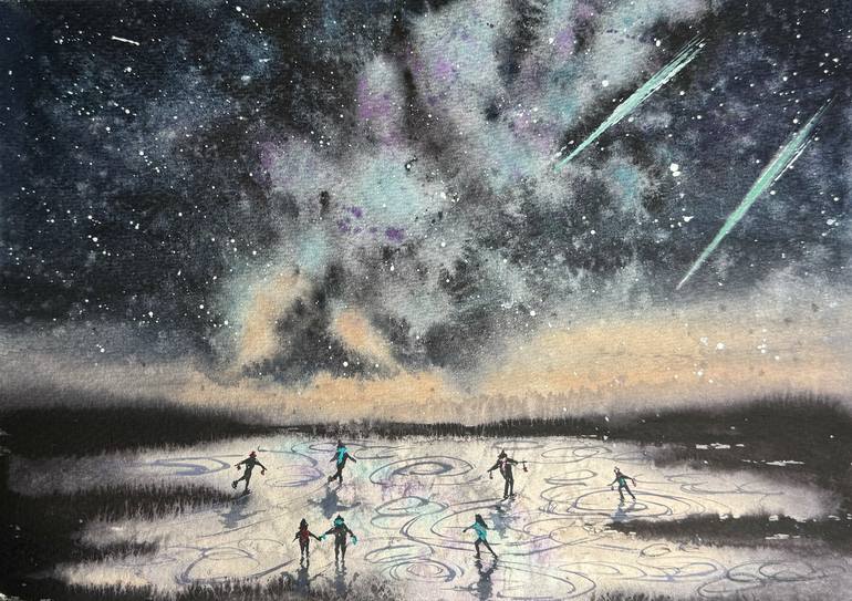 Print of Contemporary Landscape Paintings by Yuliia Sharapova