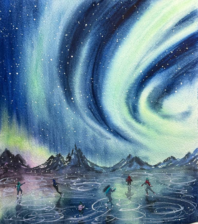Print of Contemporary Landscape Paintings by Yuliia Sharapova