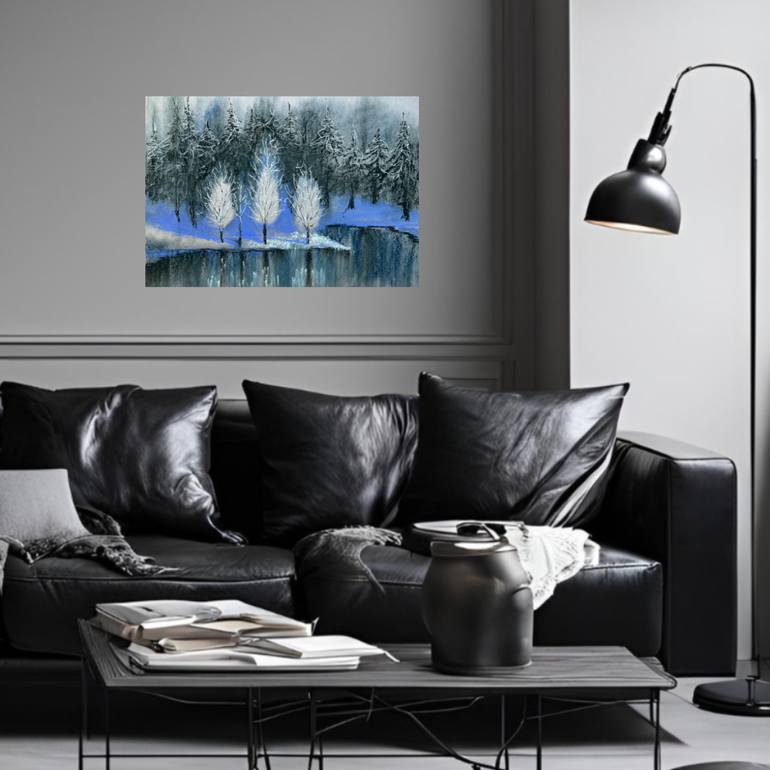 Original Contemporary Landscape Drawing by Yuliia Sharapova